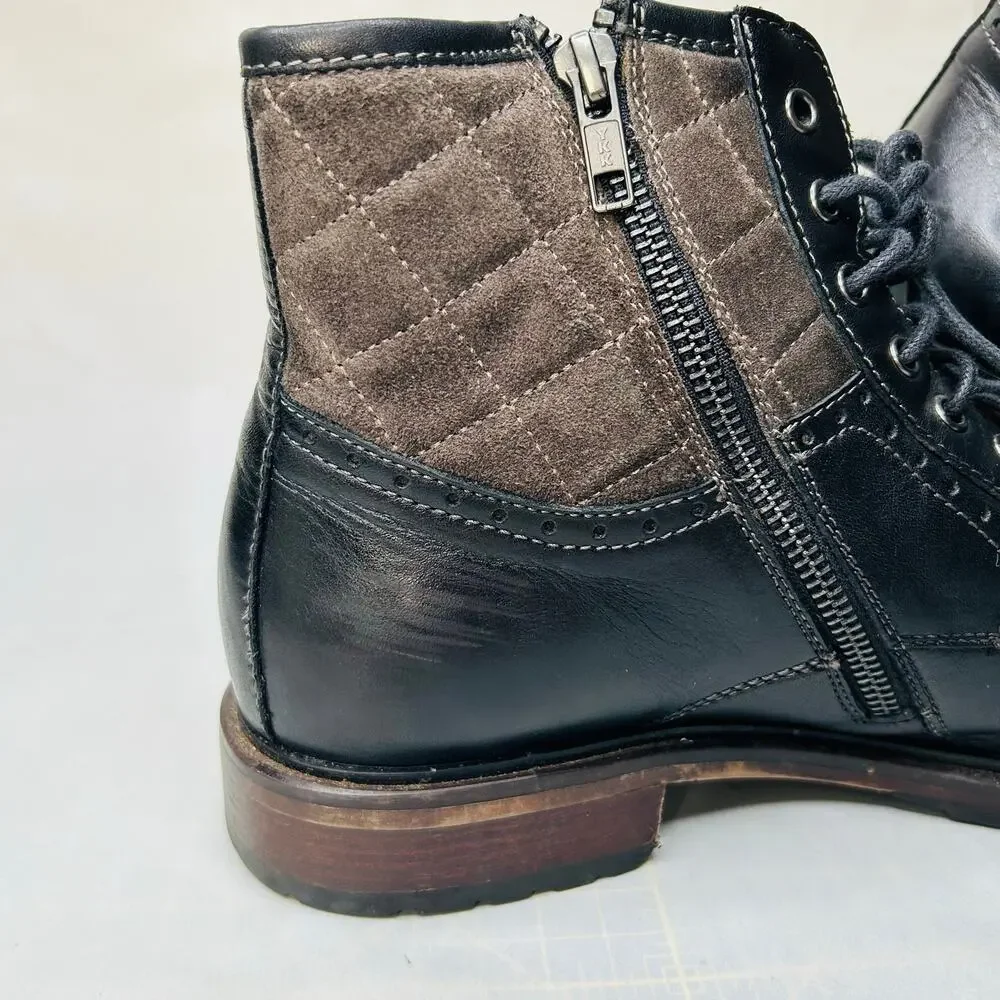 Johnston Murphy J&M 1850 Men's Ankle Boots Leather Mens Size 10.5 M Dark Blue